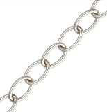 Sterling silver 3x4.6mm Cable chain per meter-findings-Beadthemup