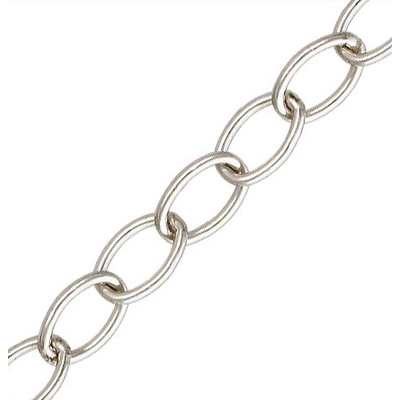 Sterling silver 3x4.6mm Cable chain per meter