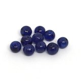 Sapphire polished round approx 5-6mm EACH BEAD-beads incl pearls-Beadthemup