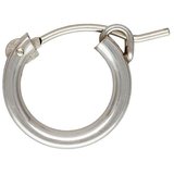 Sterling silver 2.3x13mm hoop 1 pair-findings-Beadthemup