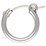 Sterling Silver 2.3x15mm hoop 1 pair