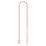 14k ROSE gold filled  Threader Cable chain pair