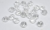 Clear quartz Carved round 12mm EACH BEAD-beads incl pearls-Beadthemup