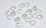 Clear quartz curved Carved round 12mm EACH BEAD