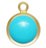 14k gold filled 6mm Imitation Turquoise Bezel 1 pack