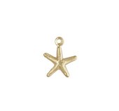 14k Gold filled 8mm Starfish Charm 2 pack-findings-Beadthemup
