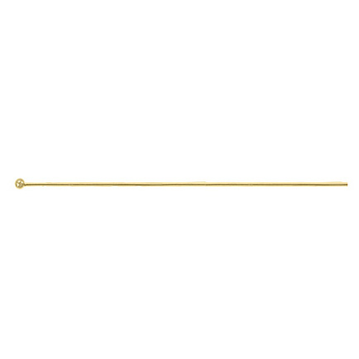 9k Gold headpin 0.41 x25.4mm EACH piece