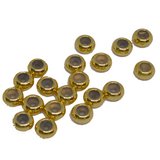 Brass Stopper bead 5.5mm, silicone size 1.5mm 2 pack-findings-Beadthemup