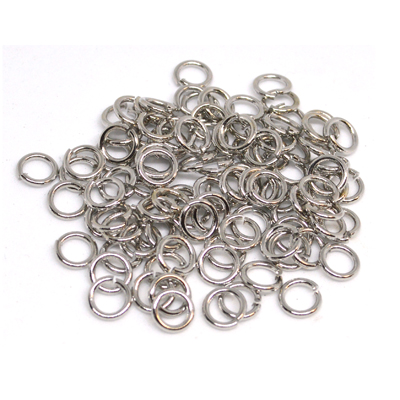 Base Metal Jump ring 6mm app 100 pack