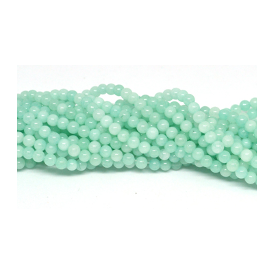 Jade Dyed Light Amazonite 4mm strand 92 beads