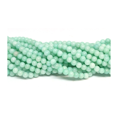 Jade Dyed Light Amazonite 6mm strand 62 beads