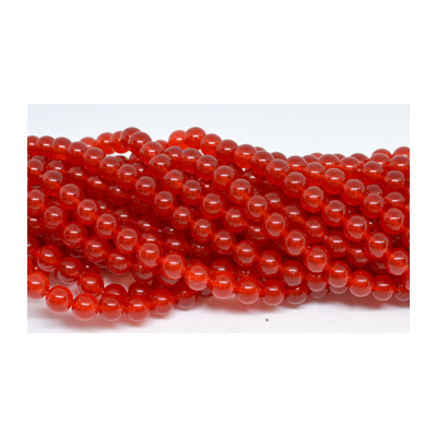 Jade Dyed Red 8mm strand 48 beads