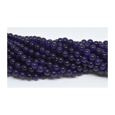 Jade Dyed Purple 8mm strand 48 beads