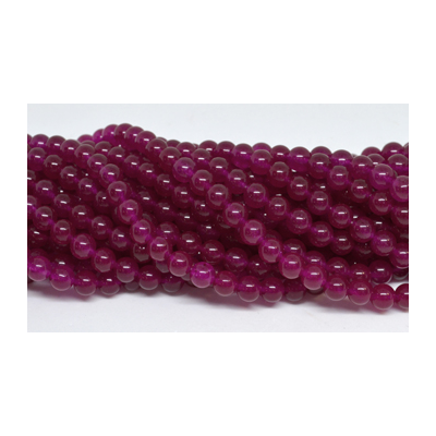 Jade Dyed fuschia 8mm strand 48 beads
