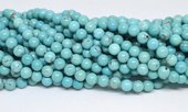 Turquoise Dyed 8mm strand 47 beads-beads incl pearls-Beadthemup