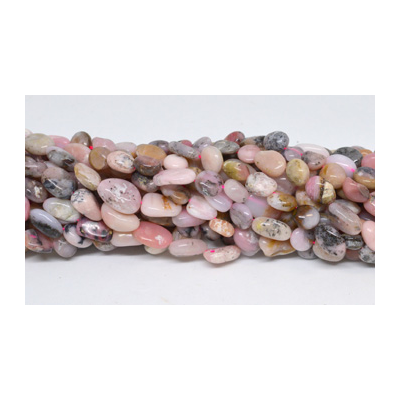 Pink Opal Nugget 6x10mm strand 37 beads