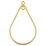 14k Gold filled Teardrop with 2 rings 29x20mm 2 Pack