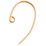 14k ROSE Gold filled Earwire  pair 0.7mm 20x12mm