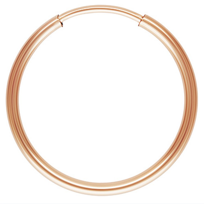 14k ROSE Gold Filled 1.25x17mm Endless hoop pair