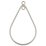 Sterling Silver Teardrop with 2 rings 29x20mm 2 Pack