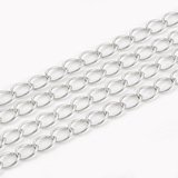 Brass Platinum Plated Chain Cable 5x3.5mm Per meter-findings-Beadthemup