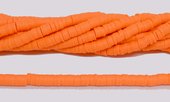 Polymer Clay Fluro Orange 6mm Heshi Bead str 40cm Approx 270 plus-beads incl pearls-Beadthemup