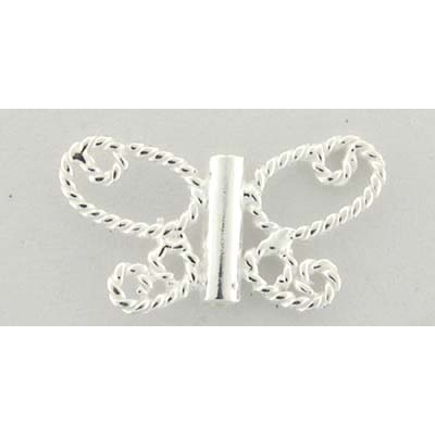 Sterling Silver Bead Butterfly 13x8mm Filligree
