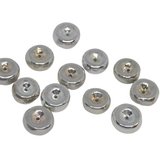 Silver plated resin bead Rondel  33x5mm 4 pack-findings-Beadthemup