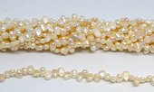 Fresh Water Pearl 5-6x7mm side drill Baroque strand 74 beads-beads incl pearls-Beadthemup