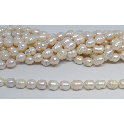 Fresh Water Pearl 10-11x12mm Rice Strand 28 beads