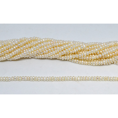 Fresh Water Pearl 4-5x3mm Button Strand 126 beads