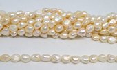 Fresh Water Pearl 9-10x10mm Baroque strand 34-beads incl pearls-Beadthemup