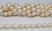 Fresh Water Pearl 9-10x11mm Rice strand 28 beads-beads incl pearls-Beadthemup