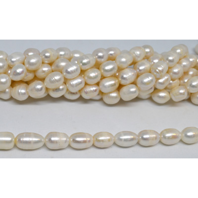 Fresh Water Pearl 9-10x11mm Rice strand 28 beads
