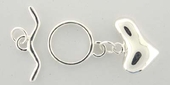 Sterling Silver Toggle Clasp 16mm ring 14x20mm-findings-Beadthemup