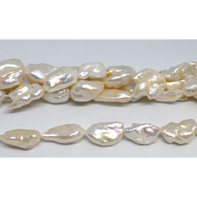 Fresh Water Pearl Keshi 14-15x23mm strand 17 beads