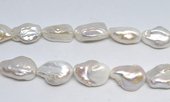 Fresh Water Pearl Keshi 17-18x24mm EACH PEARL-beads incl pearls-Beadthemup