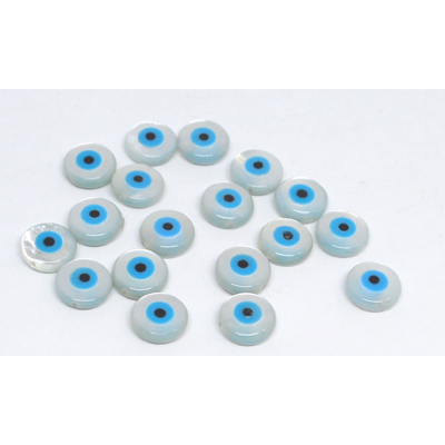 Mother of Pearl Evil Eye 8mm EACH Bead