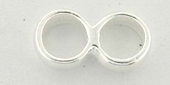 Sterling Silver Spacer 2 Row 6.6x12mm 2 pack-findings-Beadthemup