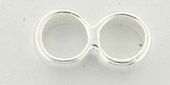 Sterling Silver Spacer 2 Row 6.6x12mm 2 pack-findings-Beadthemup
