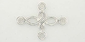 Sterling Silver 30x23mm T shape Connector-findings-Beadthemup
