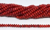 Coral Red Saucer 6x4mm strand 100 beads-beads incl pearls-Beadthemup