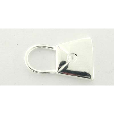 Sterling Silver Pend 20mm Bag charm 1 pack