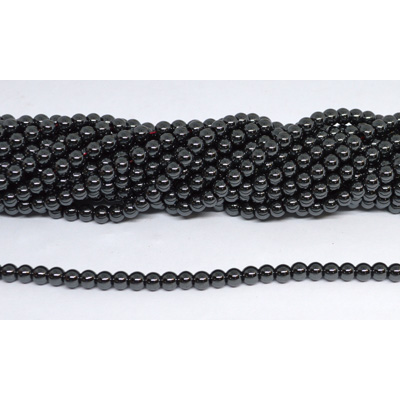 Hematite 4mm round stand 106 beads
