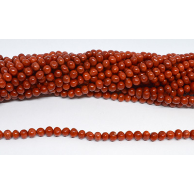 Coral Sponge pebble nugget 5-6mm strand 83 beads