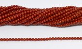 Coral Red Round 2mm Strand 170 beads-beads incl pearls-Beadthemup