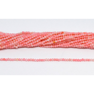 Coral Apricot Round 2mm Strand 170 beads