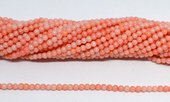 Coral light Apricot round 3mm strand 152 beads-beads incl pearls-Beadthemup