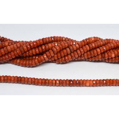 Coral Sponge Fac.rondel 4x8mm strand 106 beads