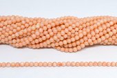 Coral Apricot round 4mm strand 108 beads-beads incl pearls-Beadthemup